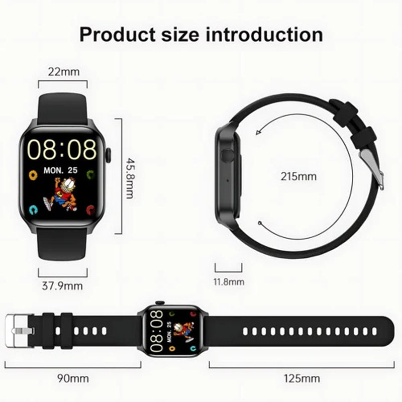 Smart Watch Fitness Tracker Heart Rate for Android Waterproof