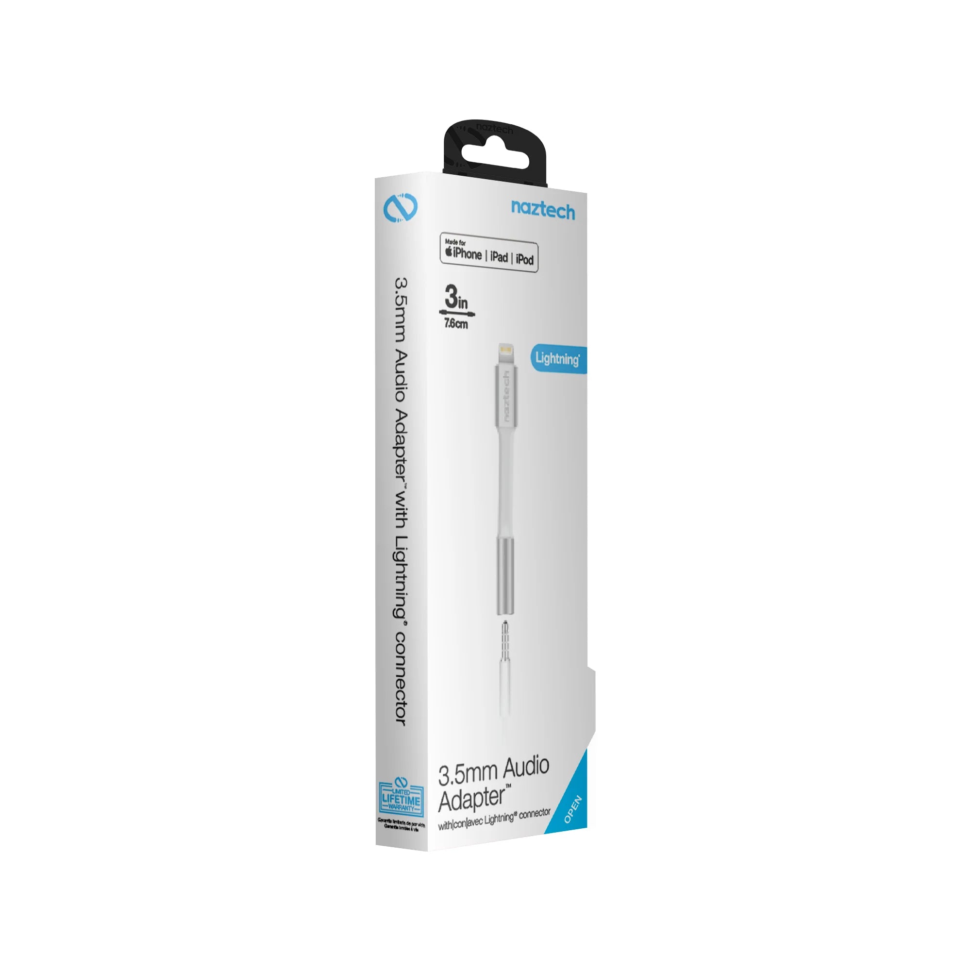 Naztech Mfi Lightning to 3.5Mm Adapter