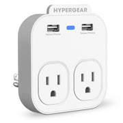 Hypergear Wall Adapter Power Strip White (13623-HYP)