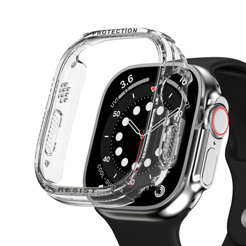 Case Cover for Apple Watch Series 8 7 49Mm 45Mm/41Mm 44Mm/40Mm 44 45 Mm All-Around Clear Frame Iwatch Ultra 4 3 5 Se 6 7 49 Mm