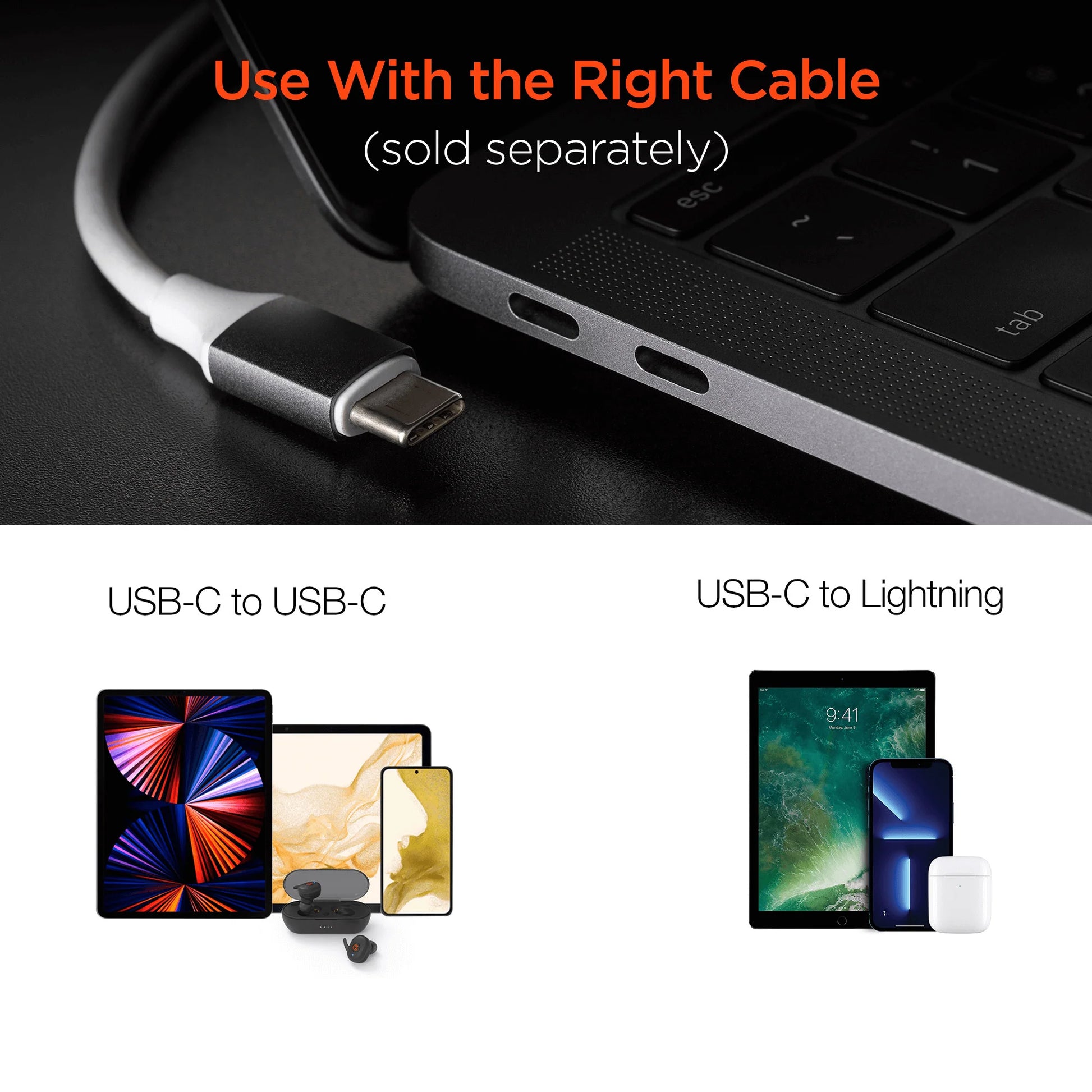 Hypergear Speedboost 45W USB-C PD/PPS Laptop Wall Charger with PPS