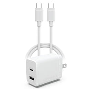 Hypergear 30W PD Dual Wall Charger + USB-C to USB-C