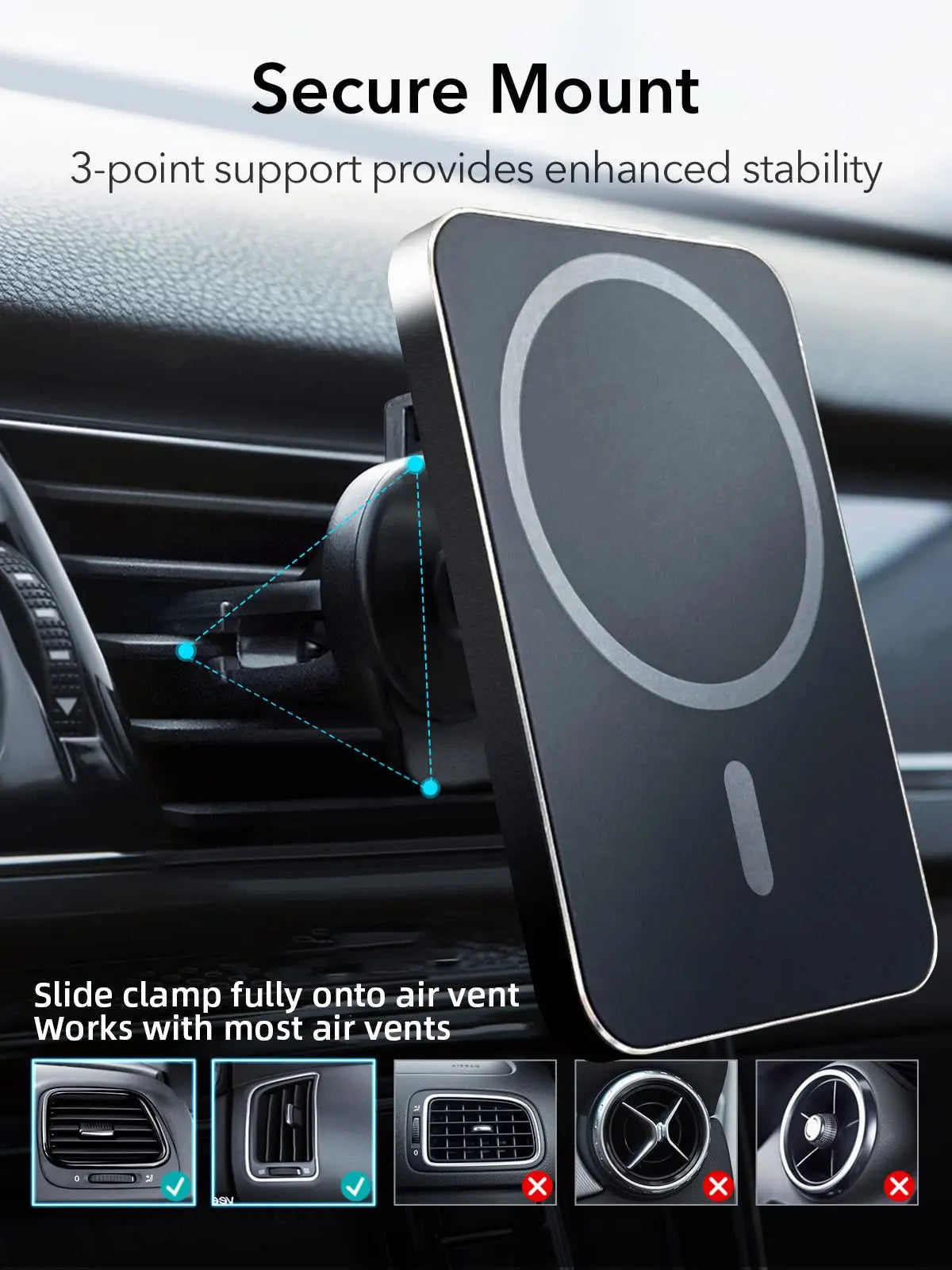 Magnetic Wireless Car Charger