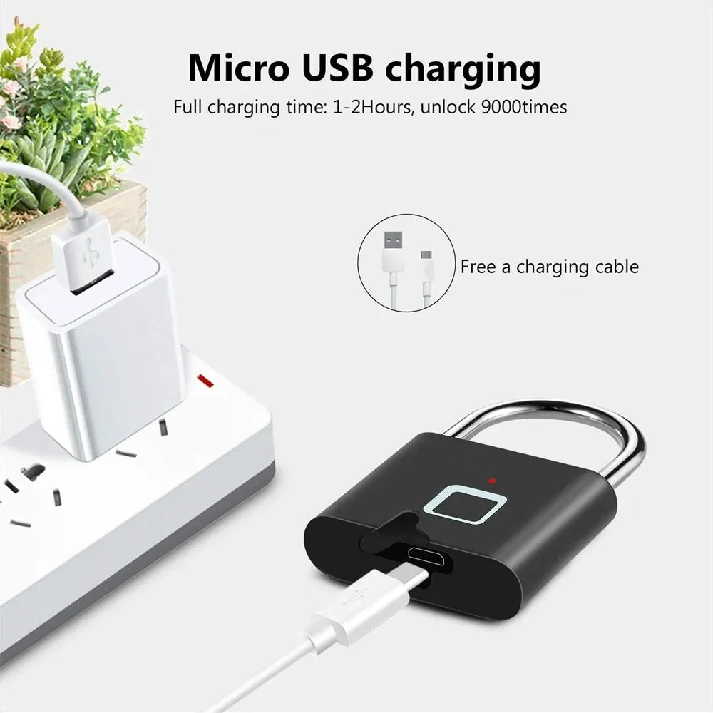 Keyless USB Charging Fingerprint Lock