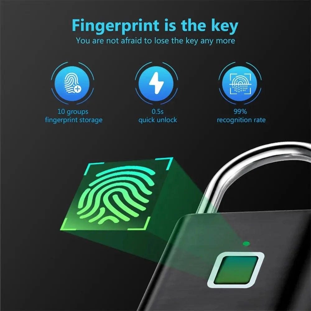 Keyless USB Charging Fingerprint Lock