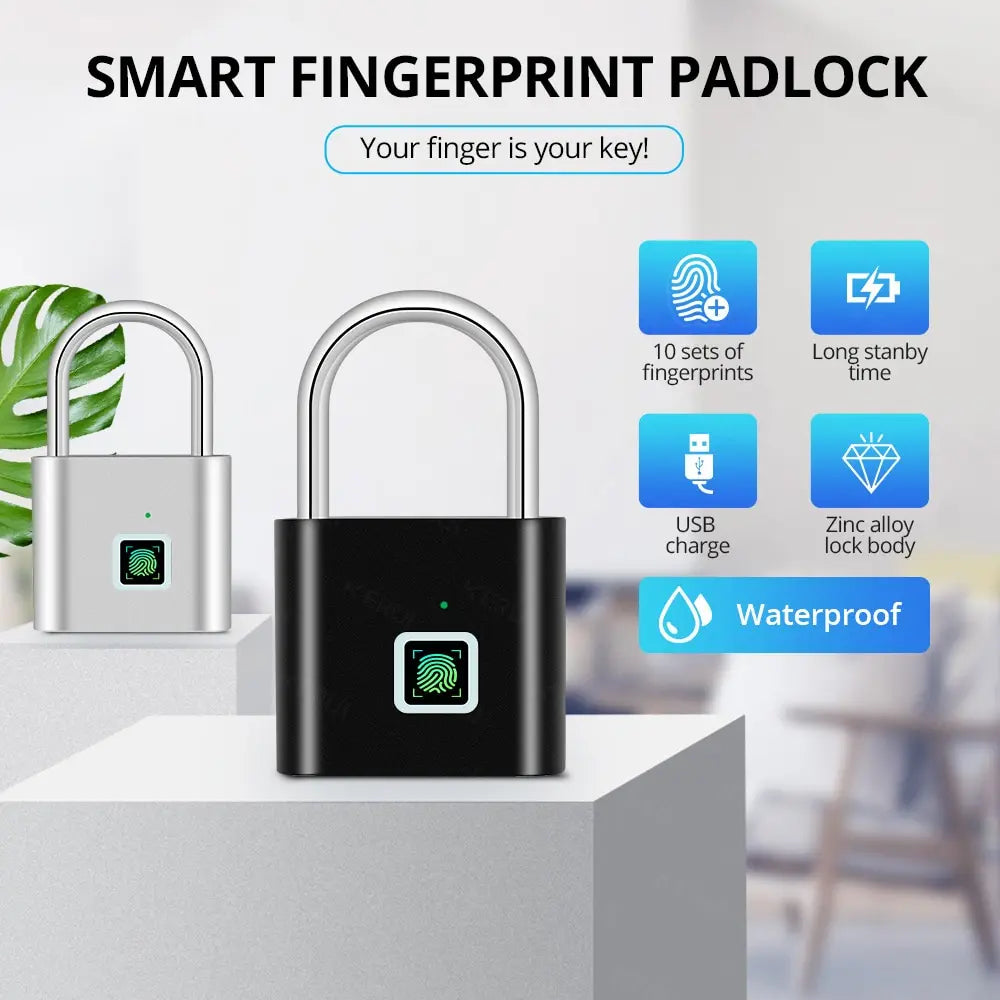 Keyless USB Charging Fingerprint Lock