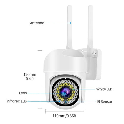 Wifi Security Outdoor Waterproof PTZ Auto Tracking