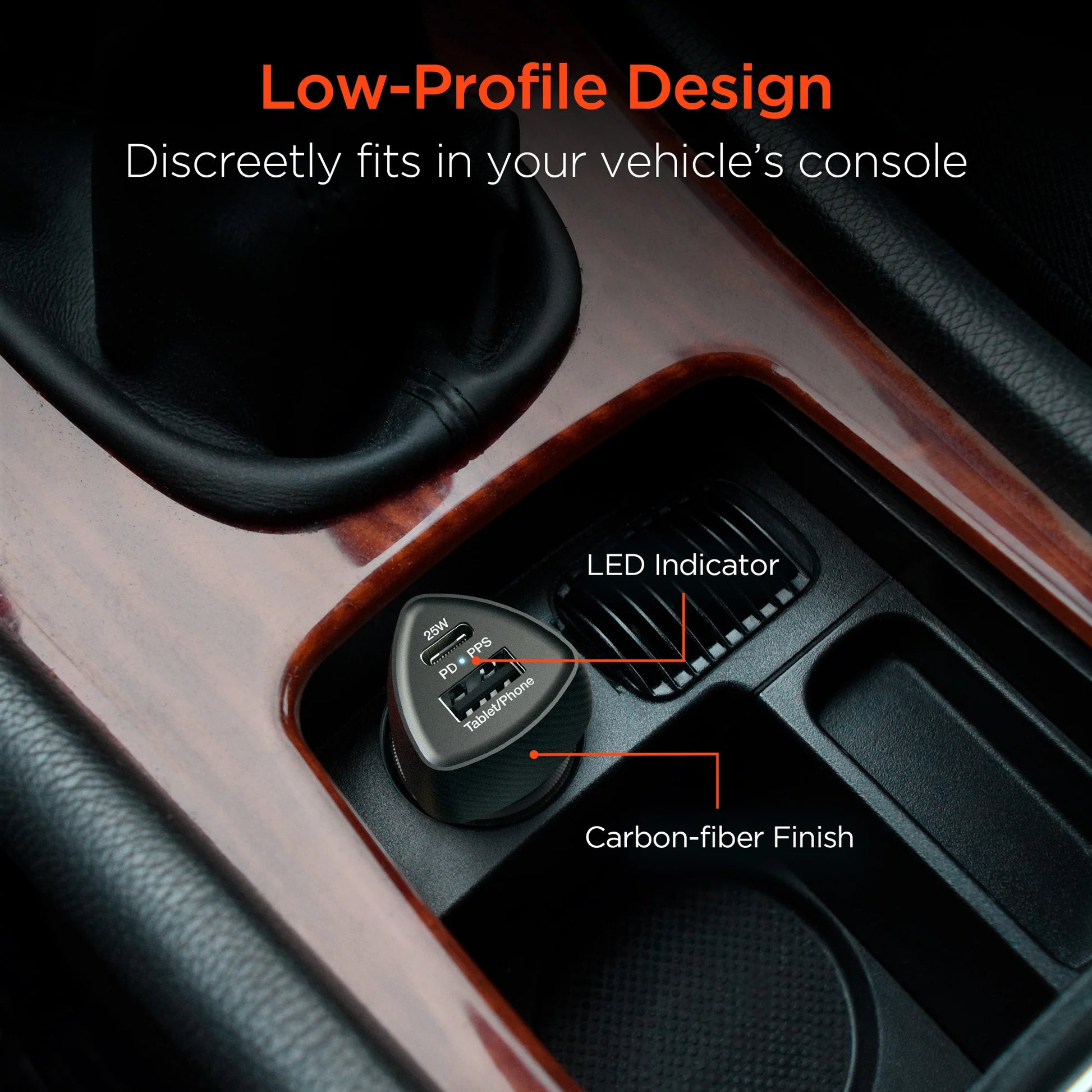 Hypergear Speedboost 45W PD Dual Output Car Charger for Multiple Devices