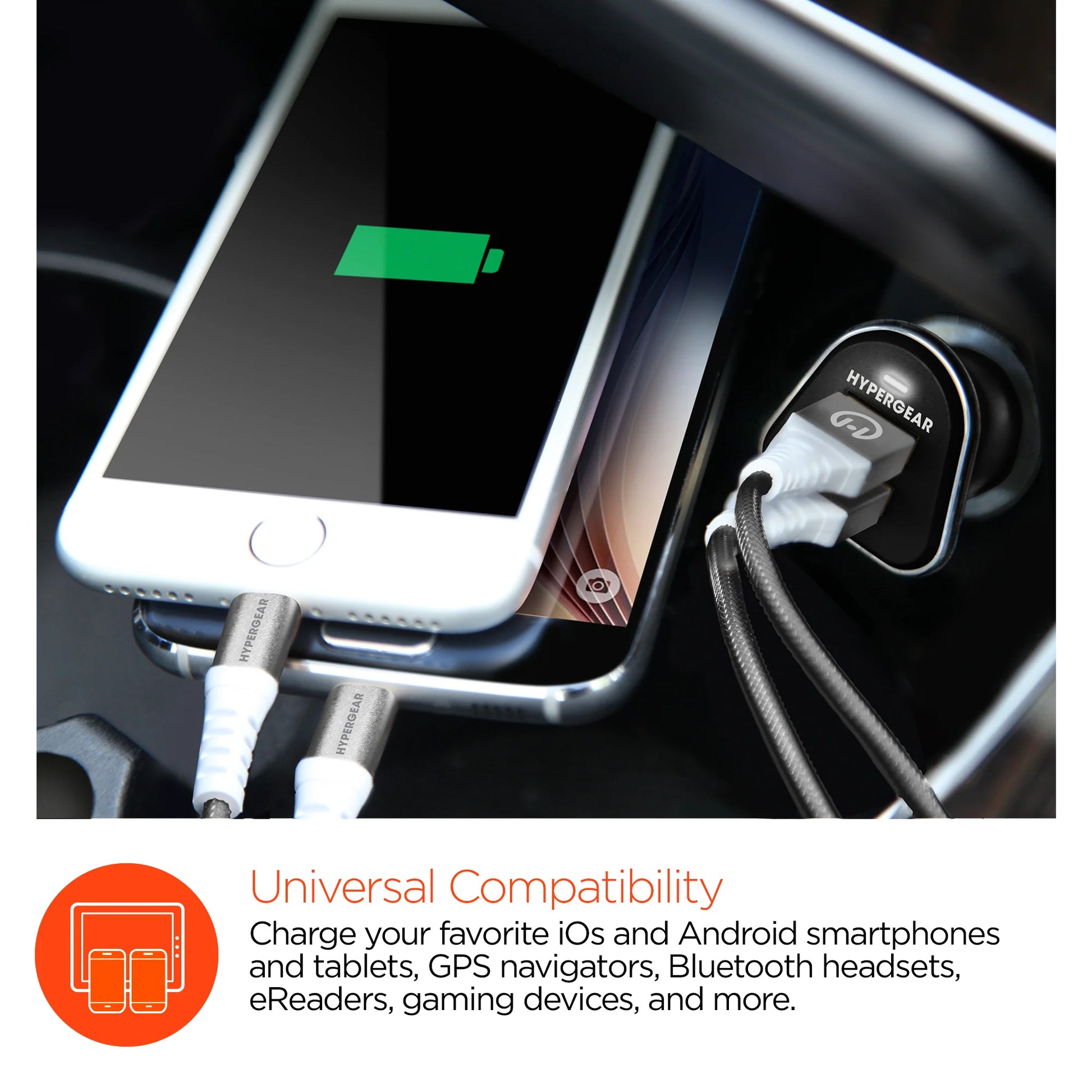 Hypergear Hi-Power Dual USB 3.4A Car Charger