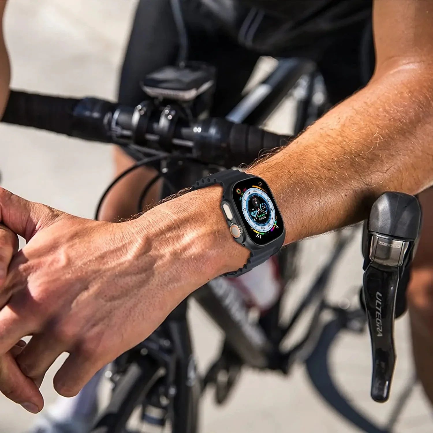 For Apple Watch Series 8 7 Ultra 49Mm Case Hard PC Protective Cover Hollow Frame Bumper for Apple Watch Series 8 7 41Mm 45Mm