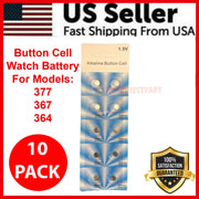 10 X OEM SPEC 377 376 364 363 WATCH BATTERY SR626SW SR626W Silver Oxide Battery